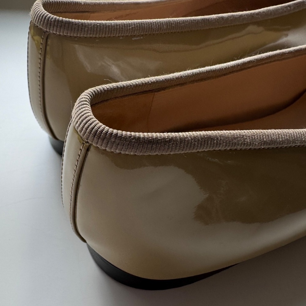 Chanel Authentic Beige Tan Interlocking Cc Ballet… - image 7